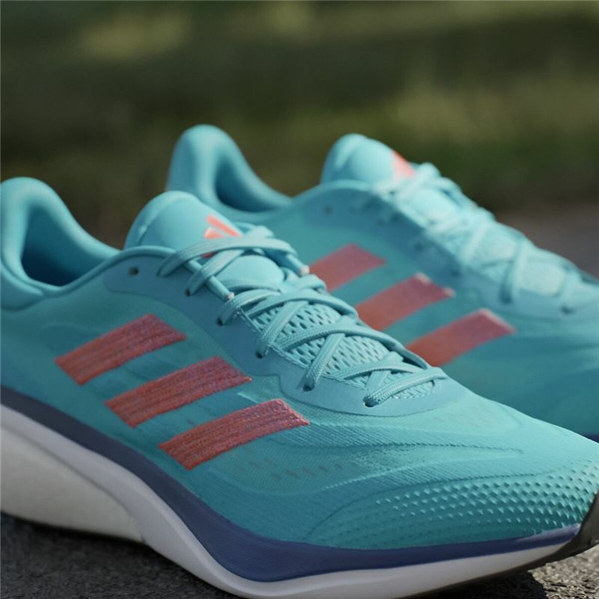 Löparskor, Vuxna Adidas Supernova 3 Turkos - 7