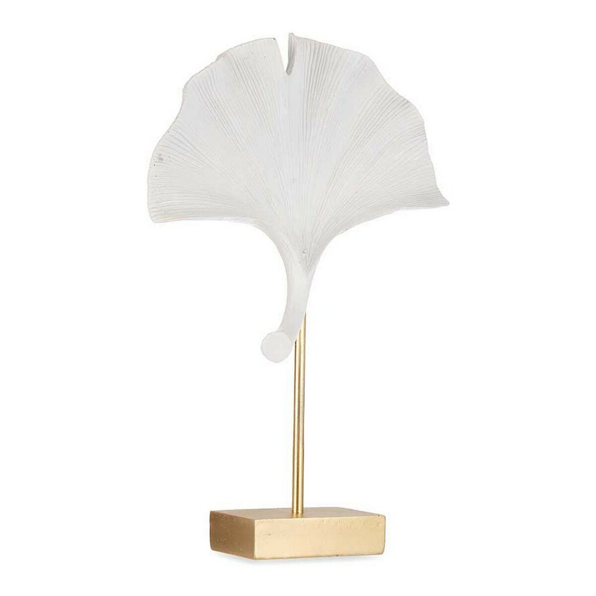 Prydnadsfigur Blomster Vit Polyresin (8 x 37 x 24,5 cm) - 3