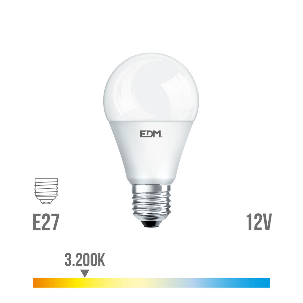 LED-lampa EDM 98850 Standard 60 W 73 W 10 W E27 810 Lm 1020 Lm Ø 5,9 x 11 cm (3200 K) - 3