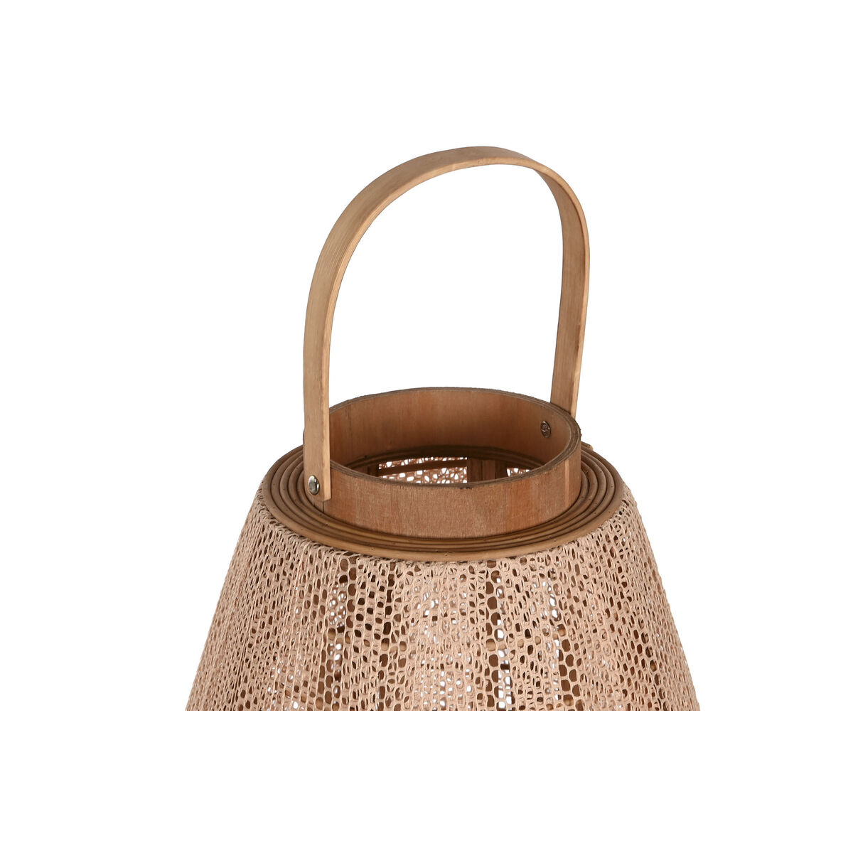 Ljusstakar Home ESPRIT Brun Naturell Trä Glas 45 x 45 x 85 cm - 2