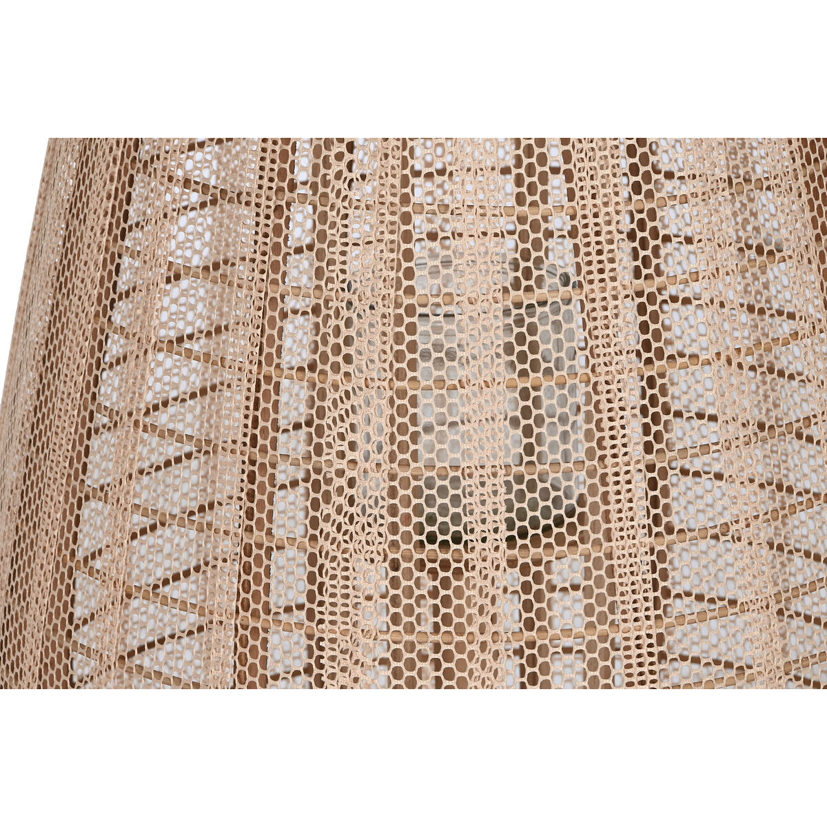 Ljusstakar Home ESPRIT Brun Naturell Trä Glas 45 x 45 x 85 cm - 3