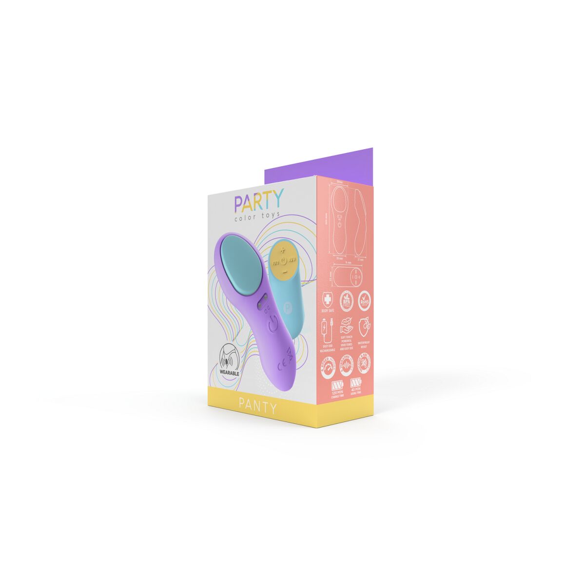 Massageapparat för par Party Color Toys Lila - 2