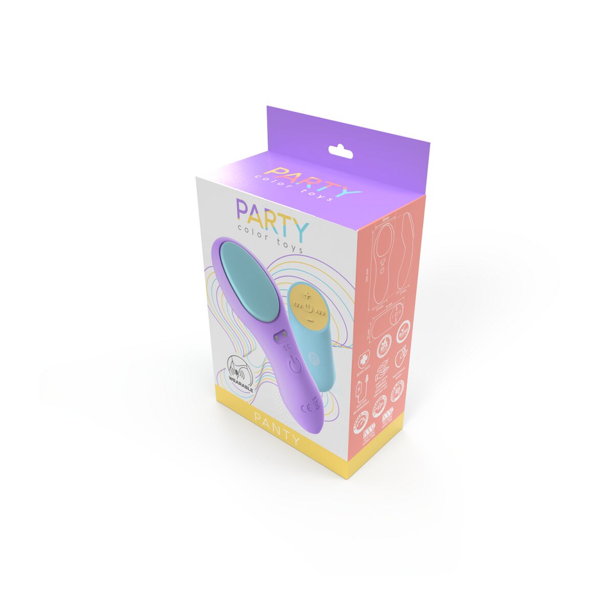Massageapparat för par Party Color Toys Lila - 8