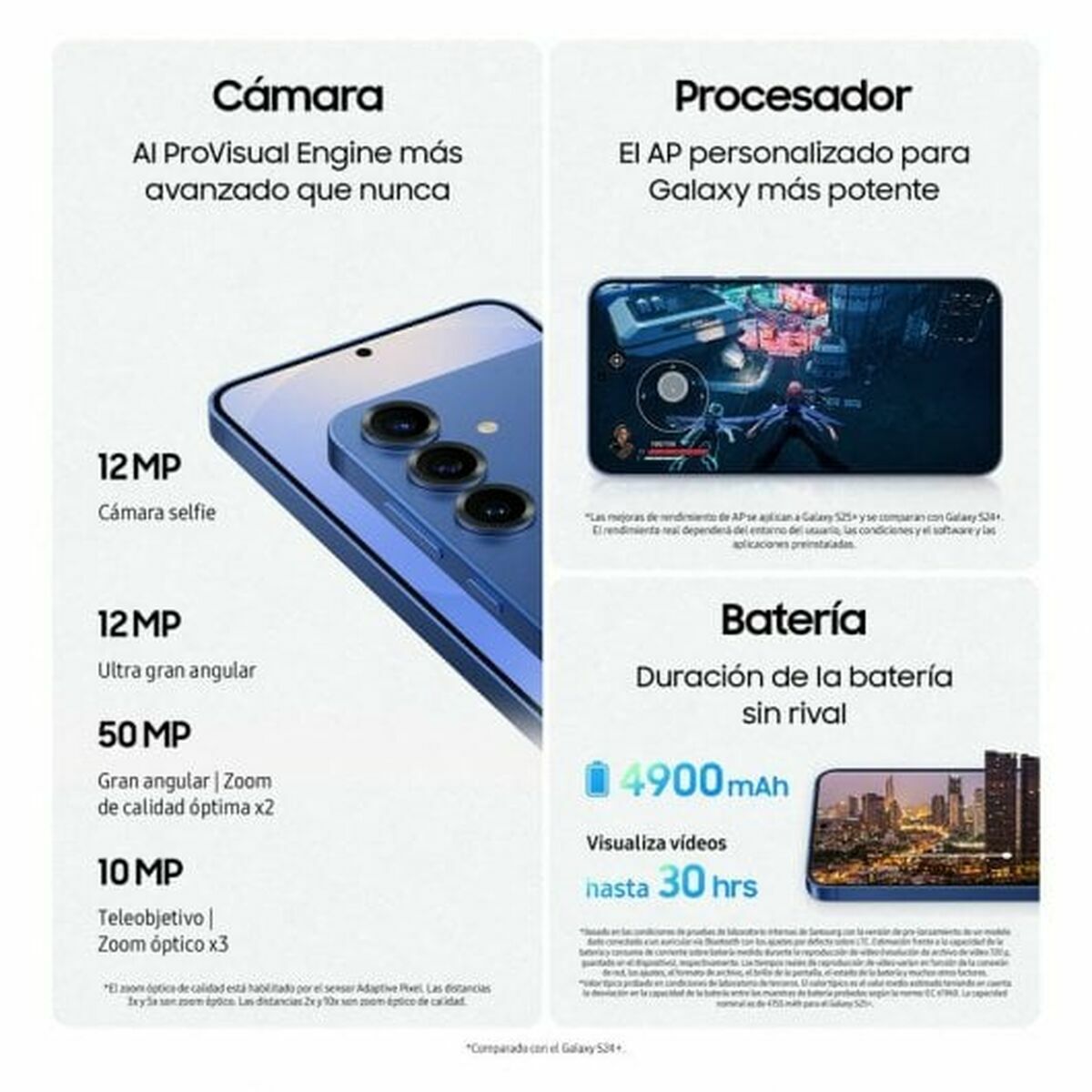 Smartphone Samsung Galaxy S25 Plus 6,7" Qualcomm Snapdragon 8 Elite 12 GB RAM 256 GB - 5