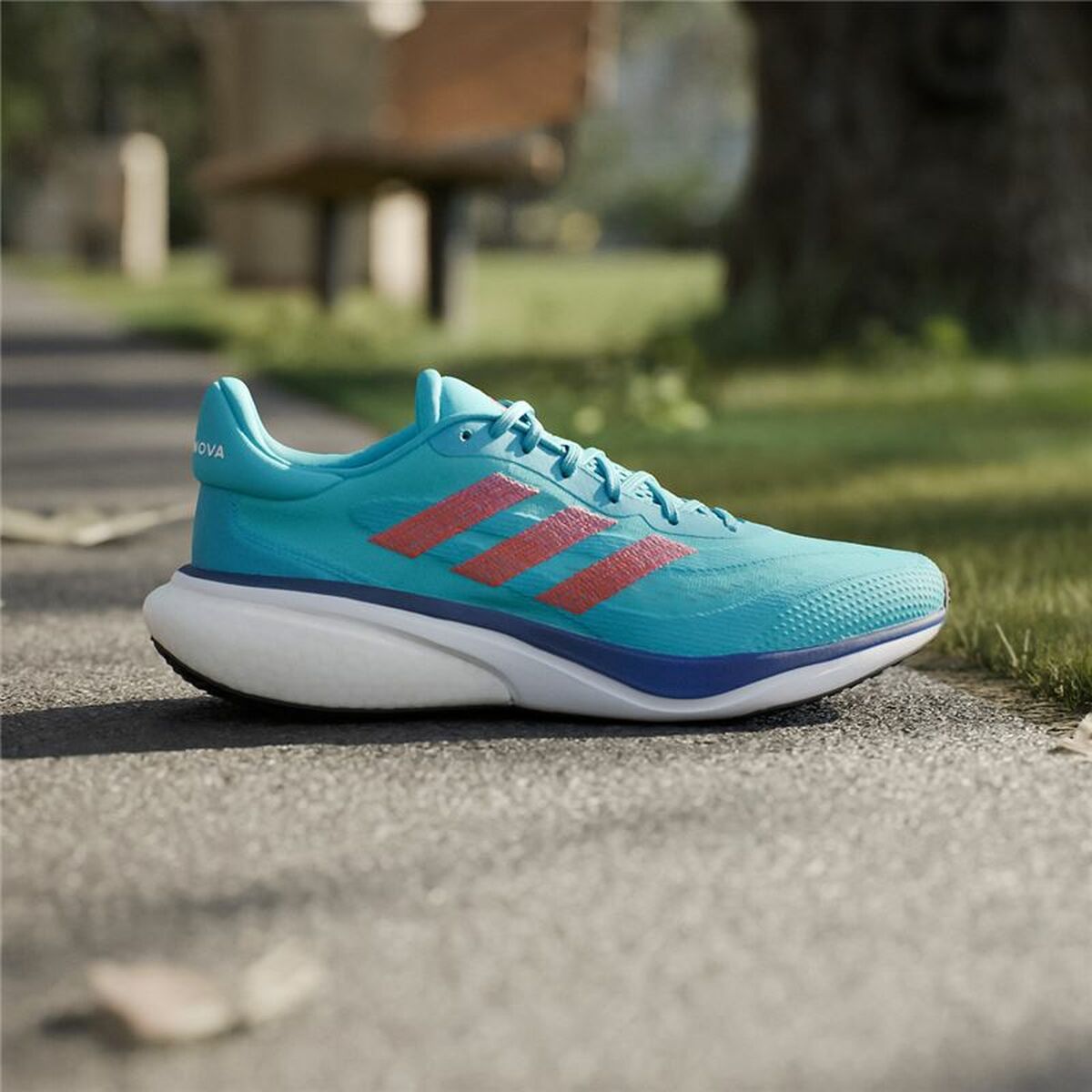 Löparskor, Vuxna Adidas Supernova 3 Turkos - 2