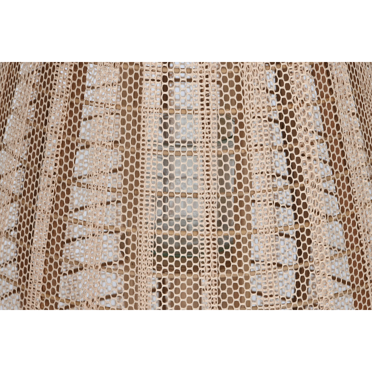 Ljusstakar Home ESPRIT Brun Naturell Trä Glas 40 x 40 x 70 cm - 3