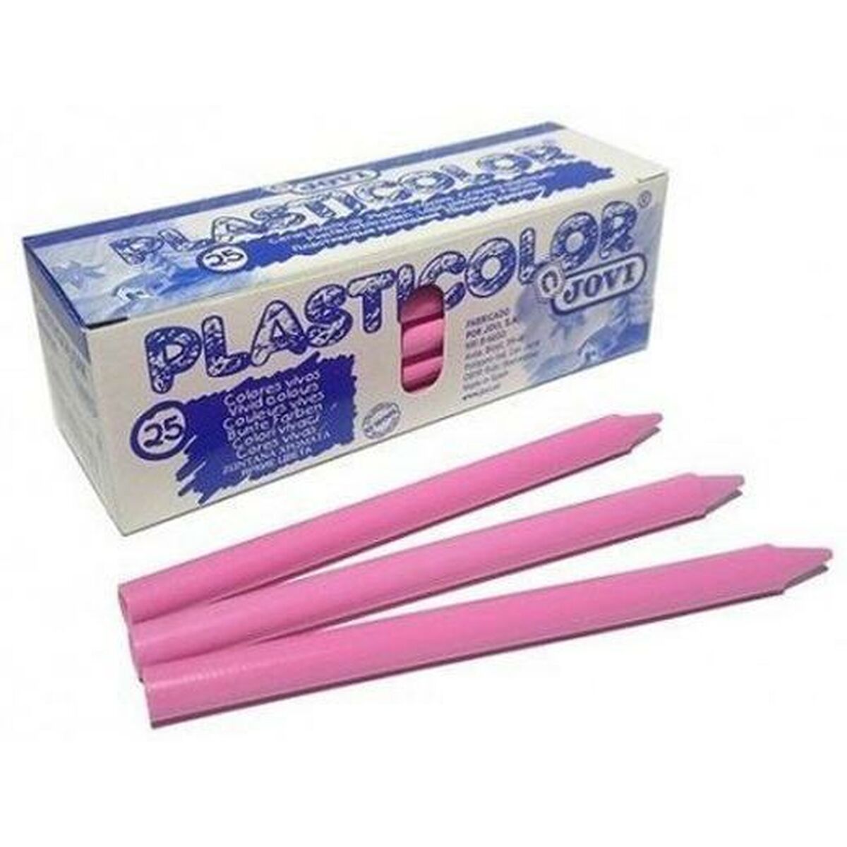 Tjocka färgpennor Jovi Plasticolor Rosa 25 Delar