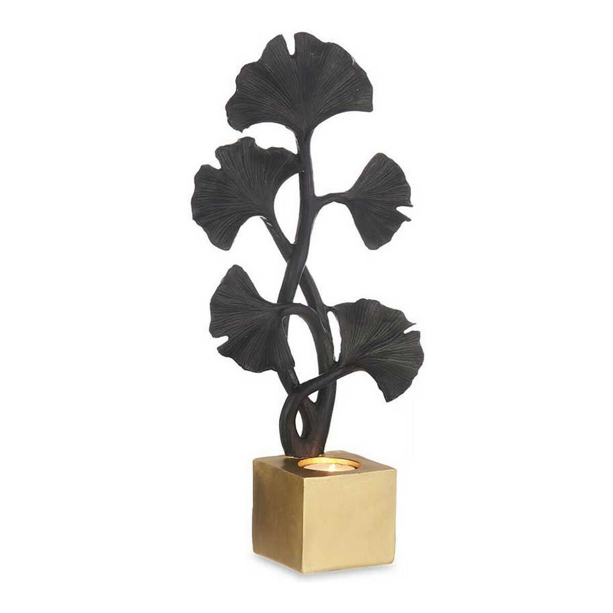 Prydnadsfigur Svart Virágok polyresin (7,7 x 36,3 x 16,5 cm) - 3