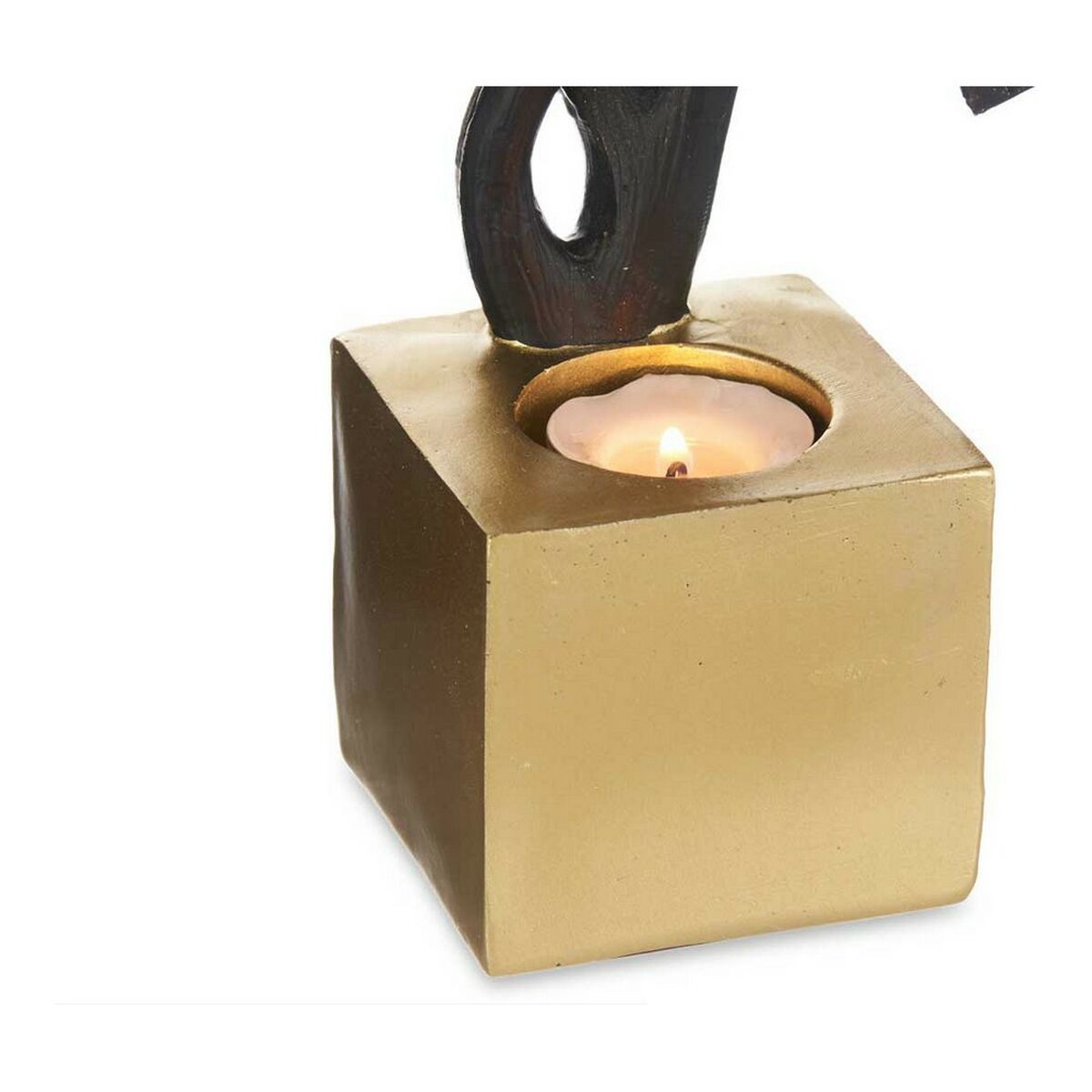 Prydnadsfigur Svart Virágok polyresin (7,7 x 36,3 x 16,5 cm) - 4