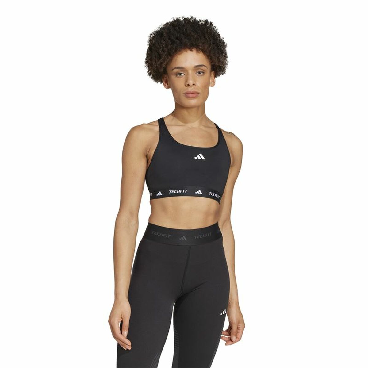 Sport-BH Adidas Techfit Medium Svart XS - 3