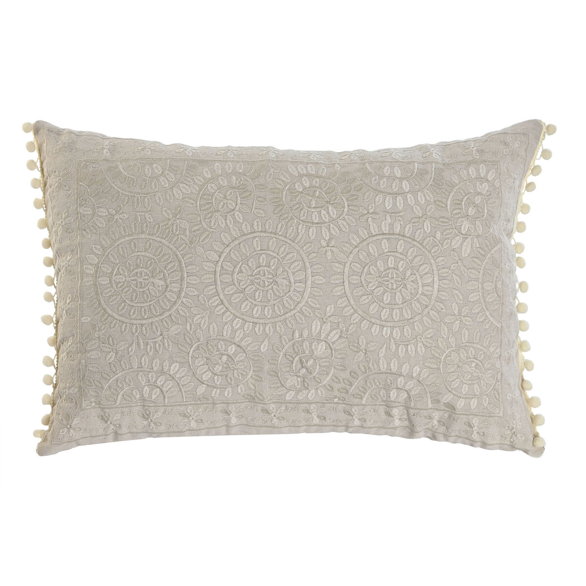Kudde Home ESPRIT Beige Romantisk 60 x 40 cm