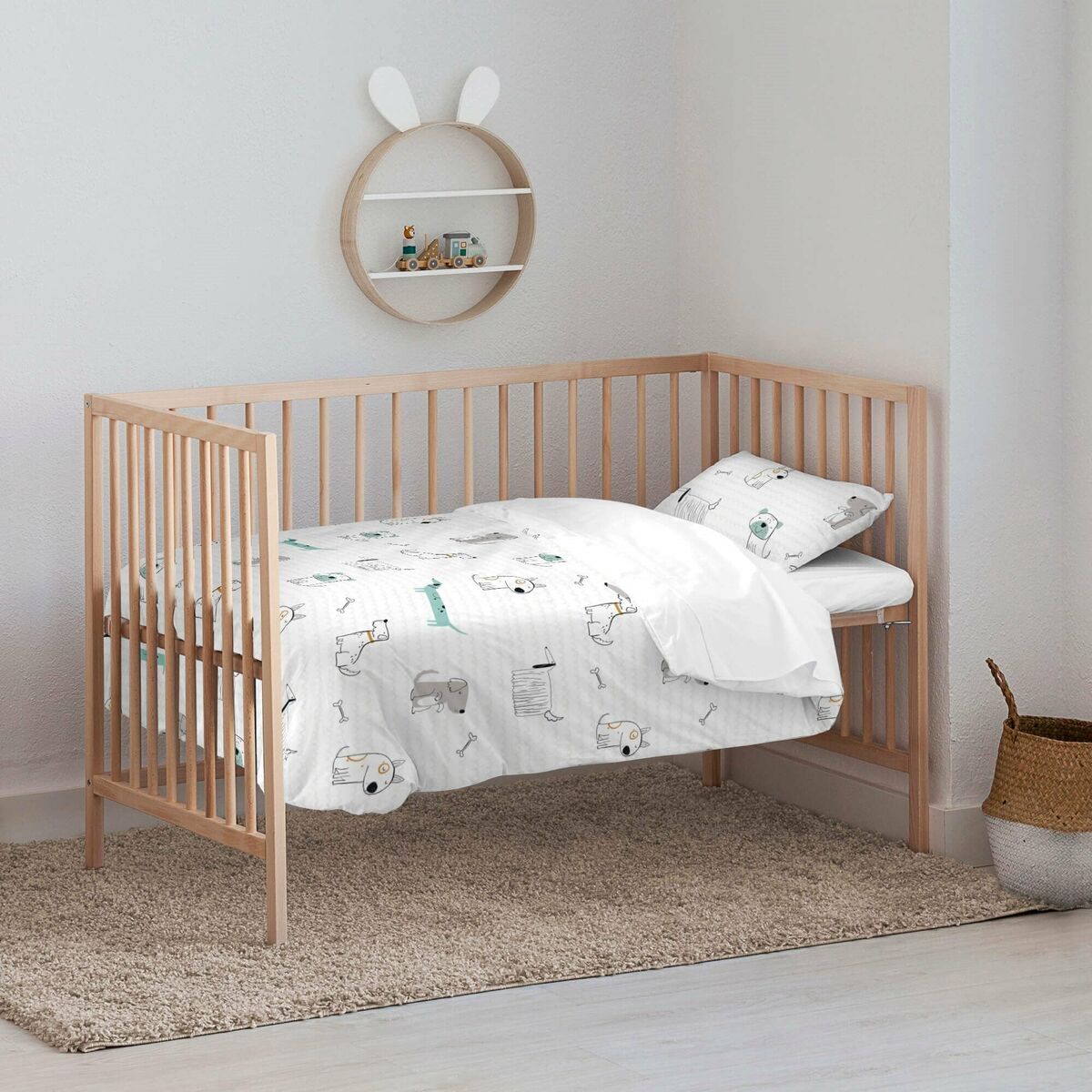 Quiltat täcke för spjälsäng Kids&Cotton Huali Small 115 x 145 cm - 2
