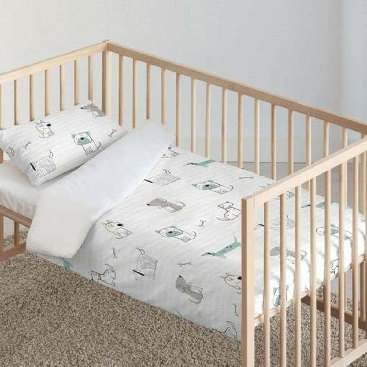 Quiltat täcke för spjälsäng Kids&Cotton Huali Small 115 x 145 cm - 4
