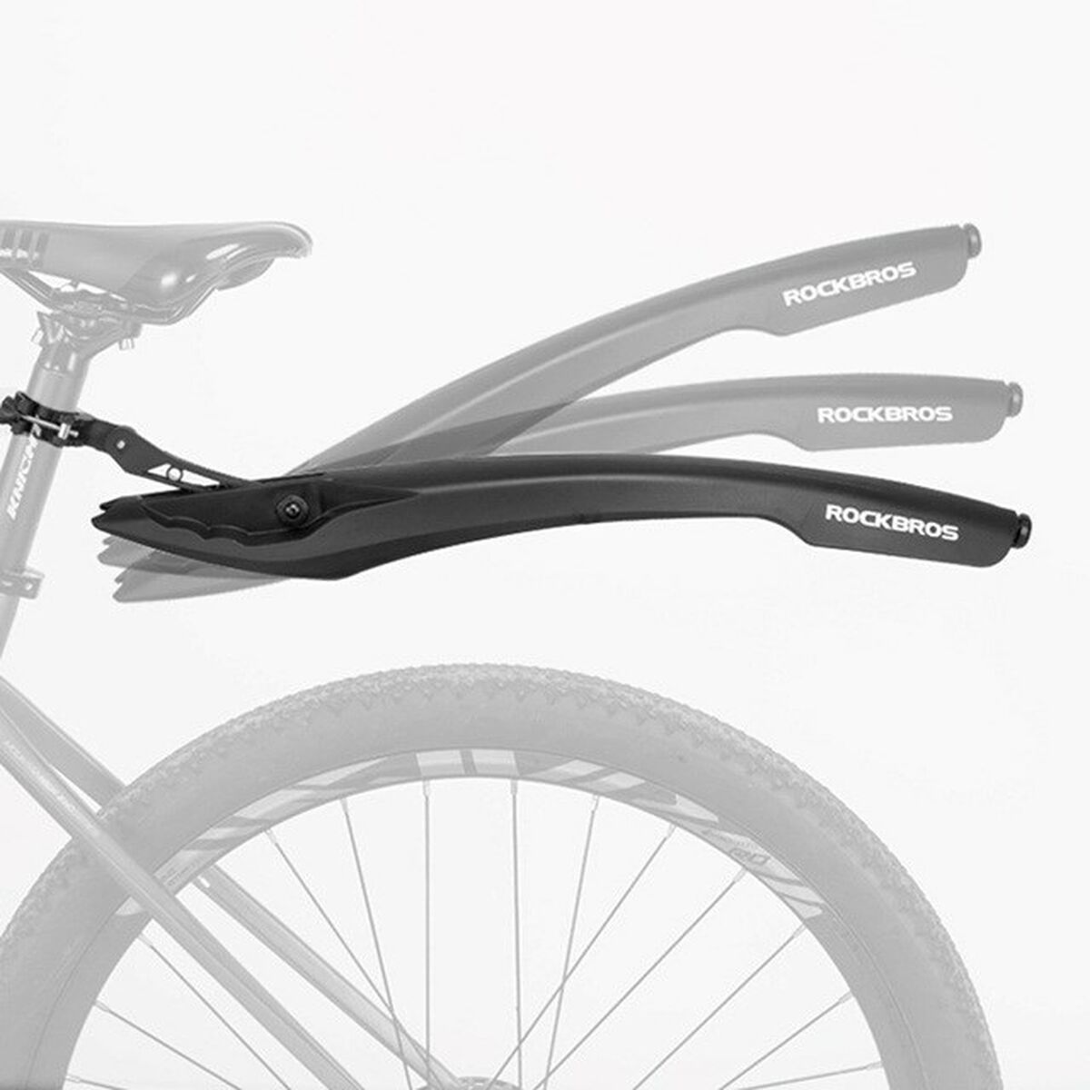 Bakre LED -lampa för cykel Rockbros DNB8001BK - 3