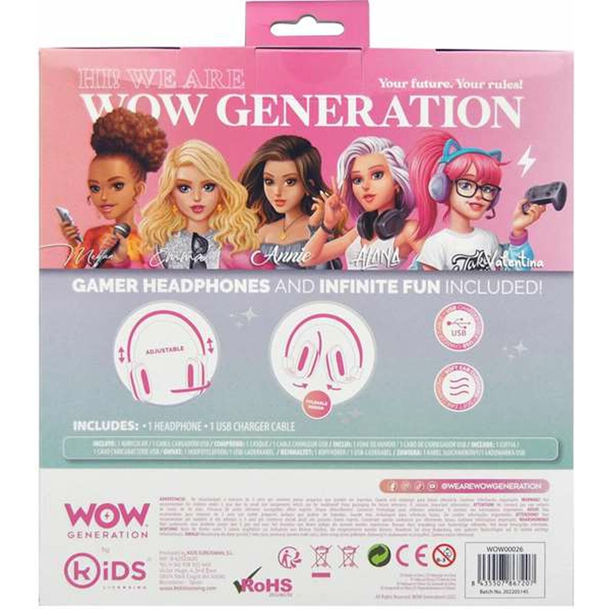 Bluetooth Hörlurar Wow Generation 26 x 22 x 6,5 cm - 10