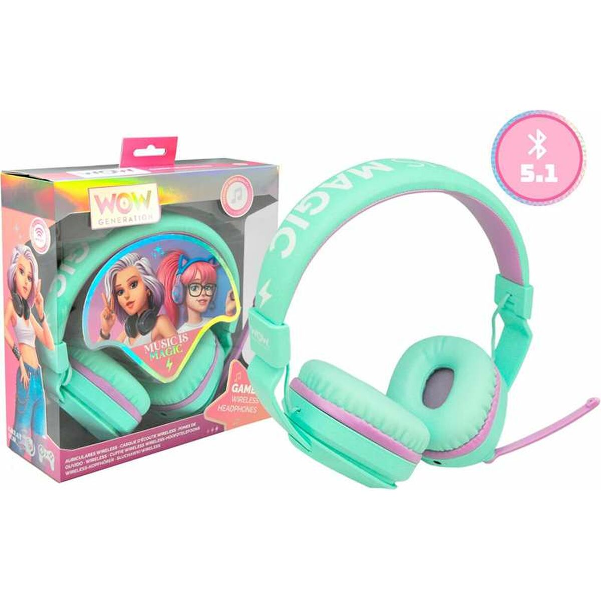 Bluetooth Hörlurar Wow Generation 26 x 22 x 6,5 cm - 3