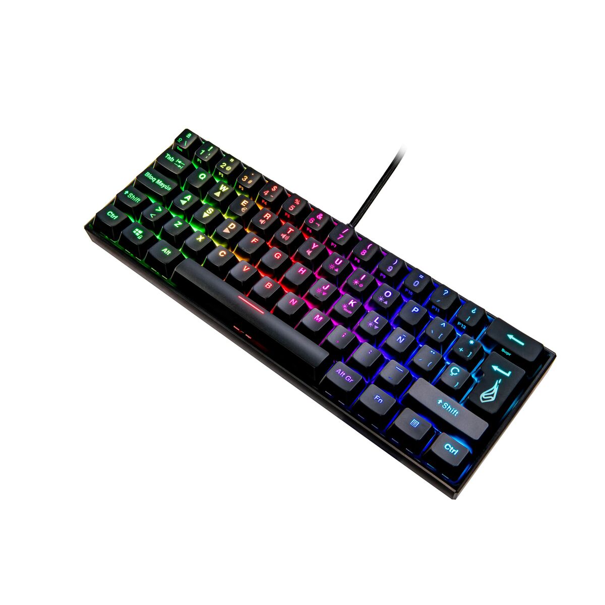 Tangentbord Verbatim KP-M1 Svart Qwerty Spanska - 3