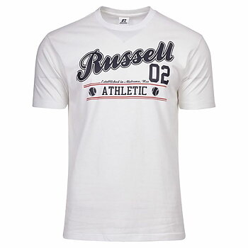 T-shirt med kortärm Russell Athletic Amt A30311 Vit Män