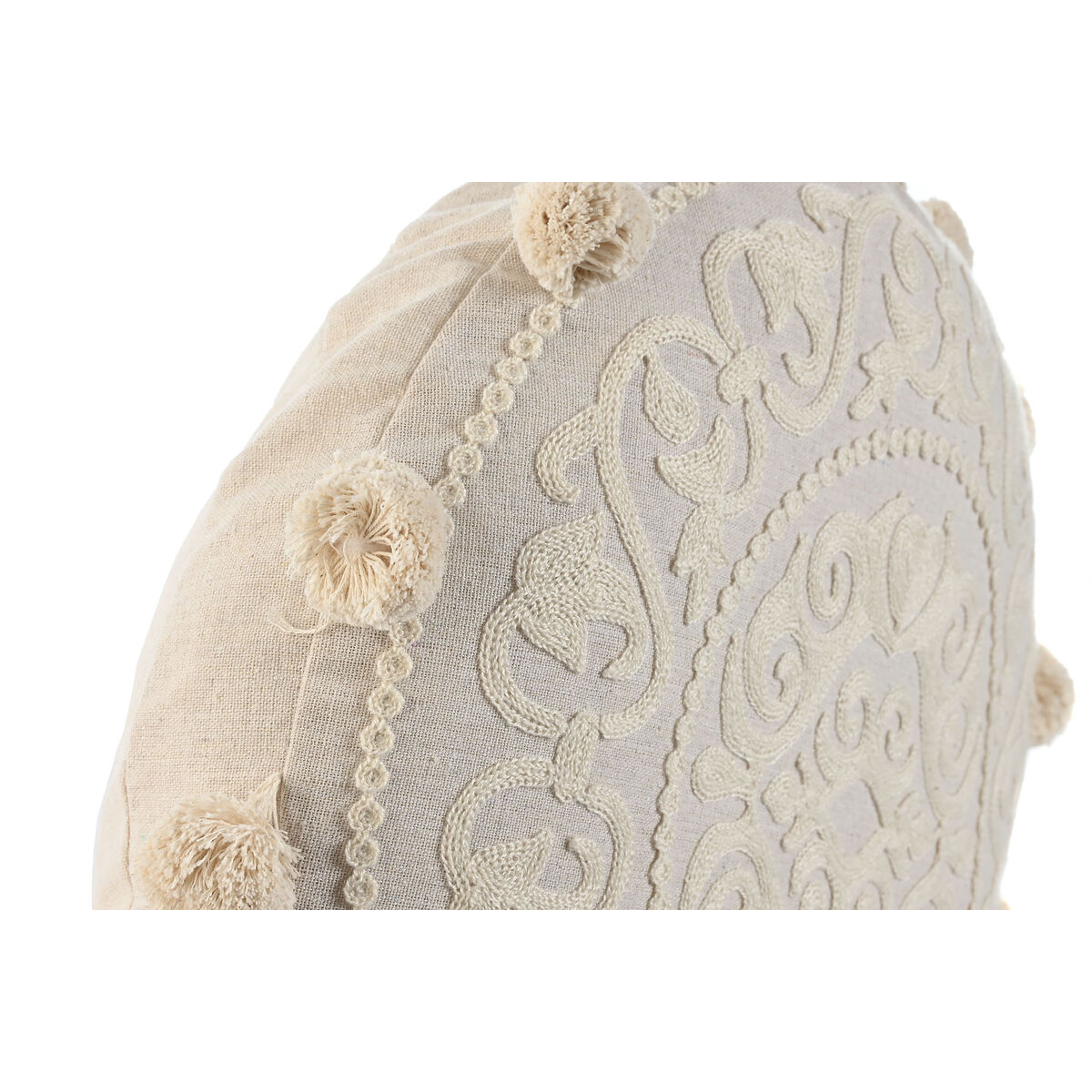 Kudde Home ESPRIT Beige Romantisk 45 x 45 x 10 cm - 2