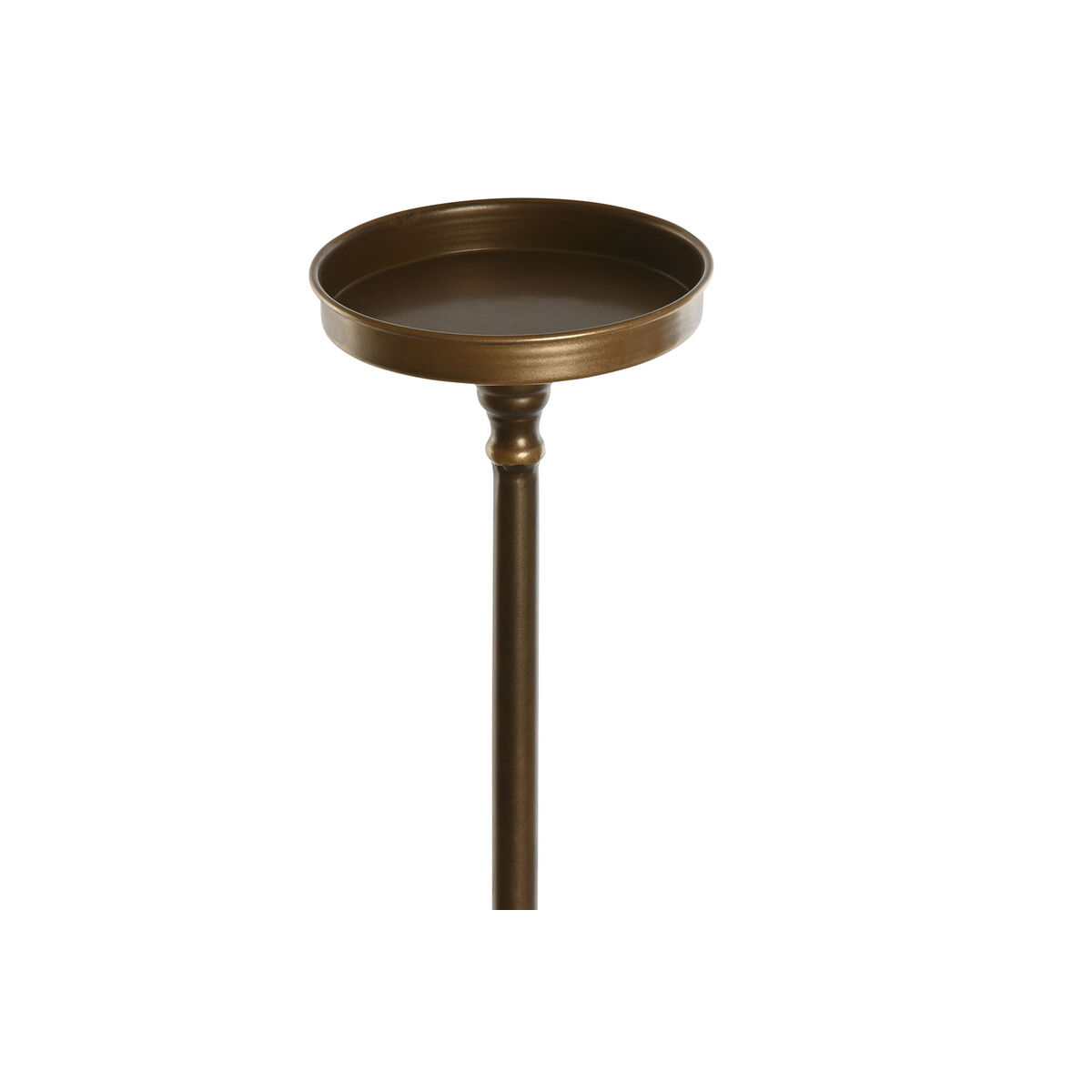 Ljusstakar Home ESPRIT Gyllene Metall 21 x 21 x 98 cm - 2