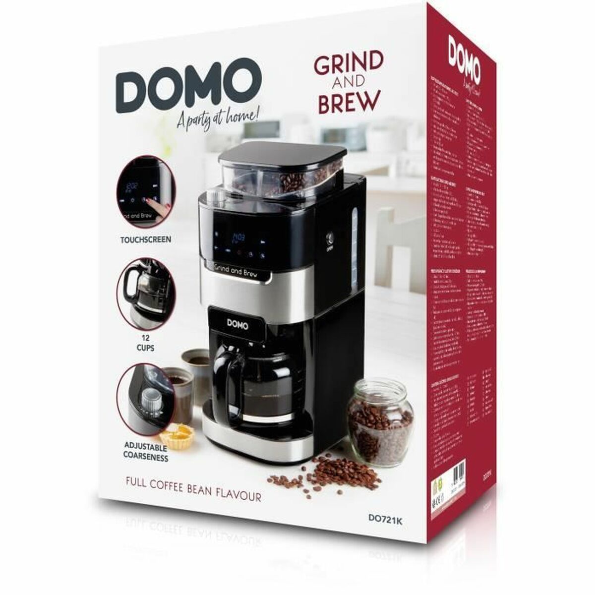 Kaffebryggare DOMO DO721K 1,5 L Svart - 3