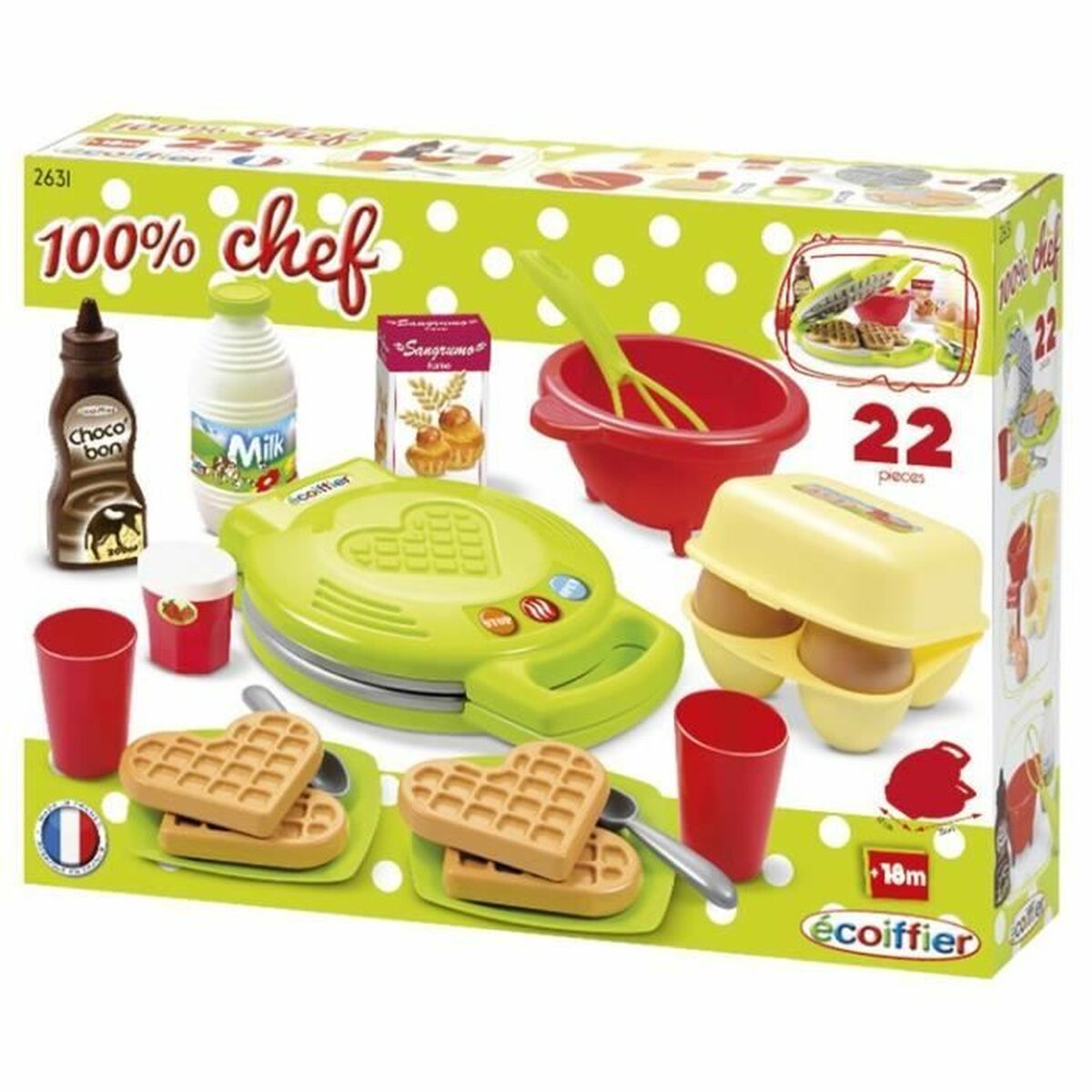 Matset Ecoiffier 100% Chef 1 Delar - 2