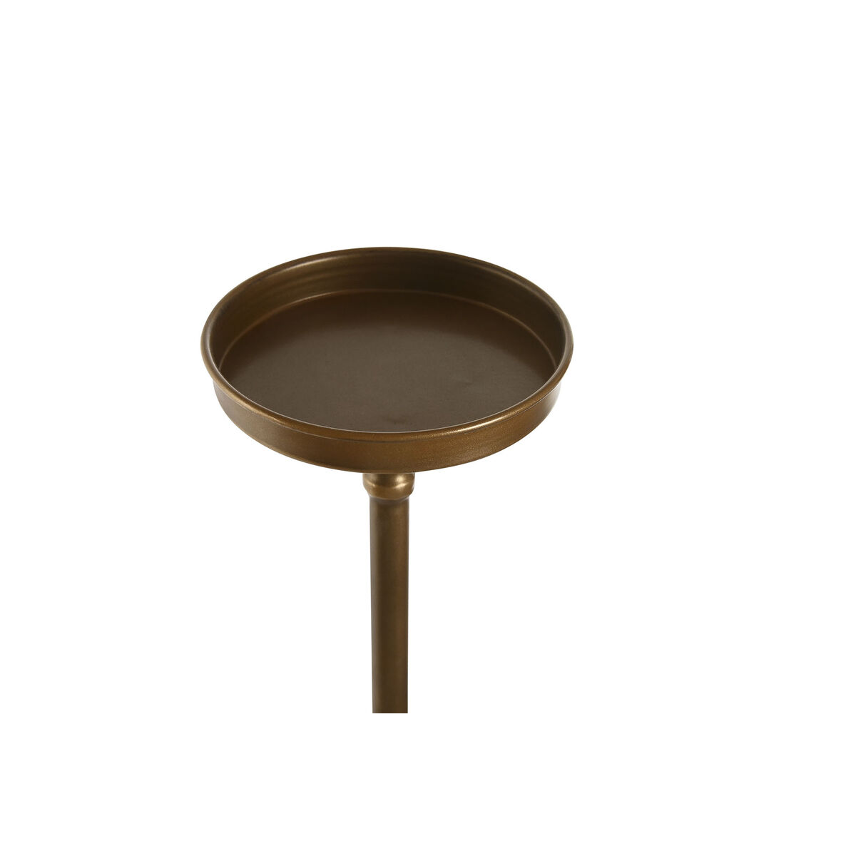 Ljusstakar Home ESPRIT Gyllene Metall 21 x 21 x 78 cm - 2