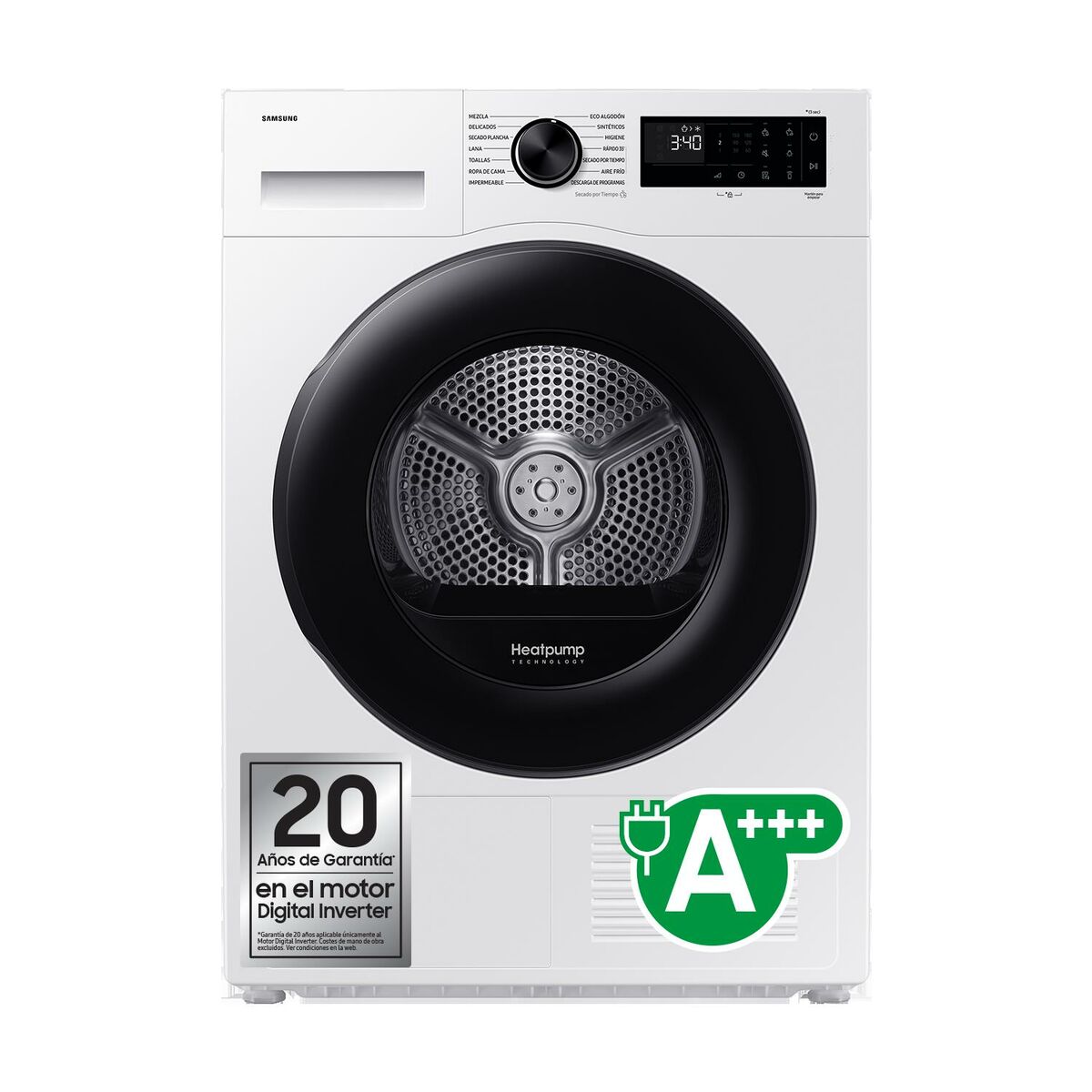 Värmepumpstumlare Samsung SECADORA9KGCONINTELIGENCIAARTI 9 kg
