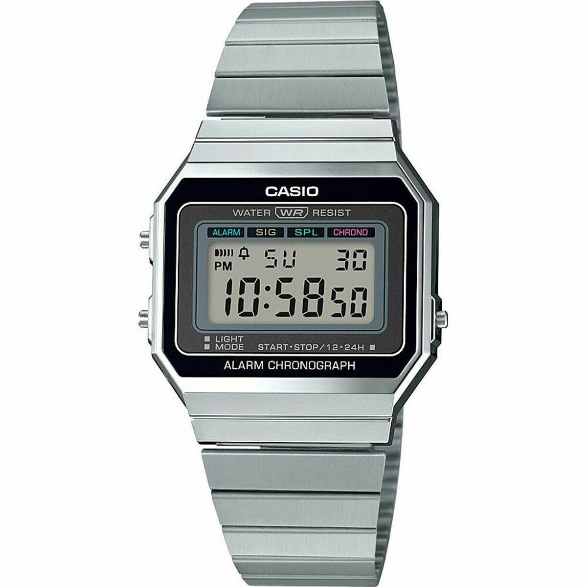 Herrklocka Casio A700WE-1AEF Svart Silvrig (Ø 35 mm)