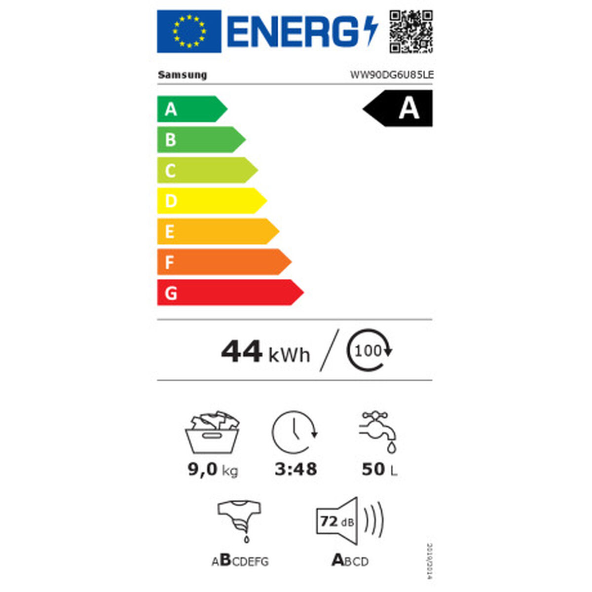 Tvättmaskin Samsung WW90DG6U85LEU3 1400 rpm 9 kg 60 cm - 4