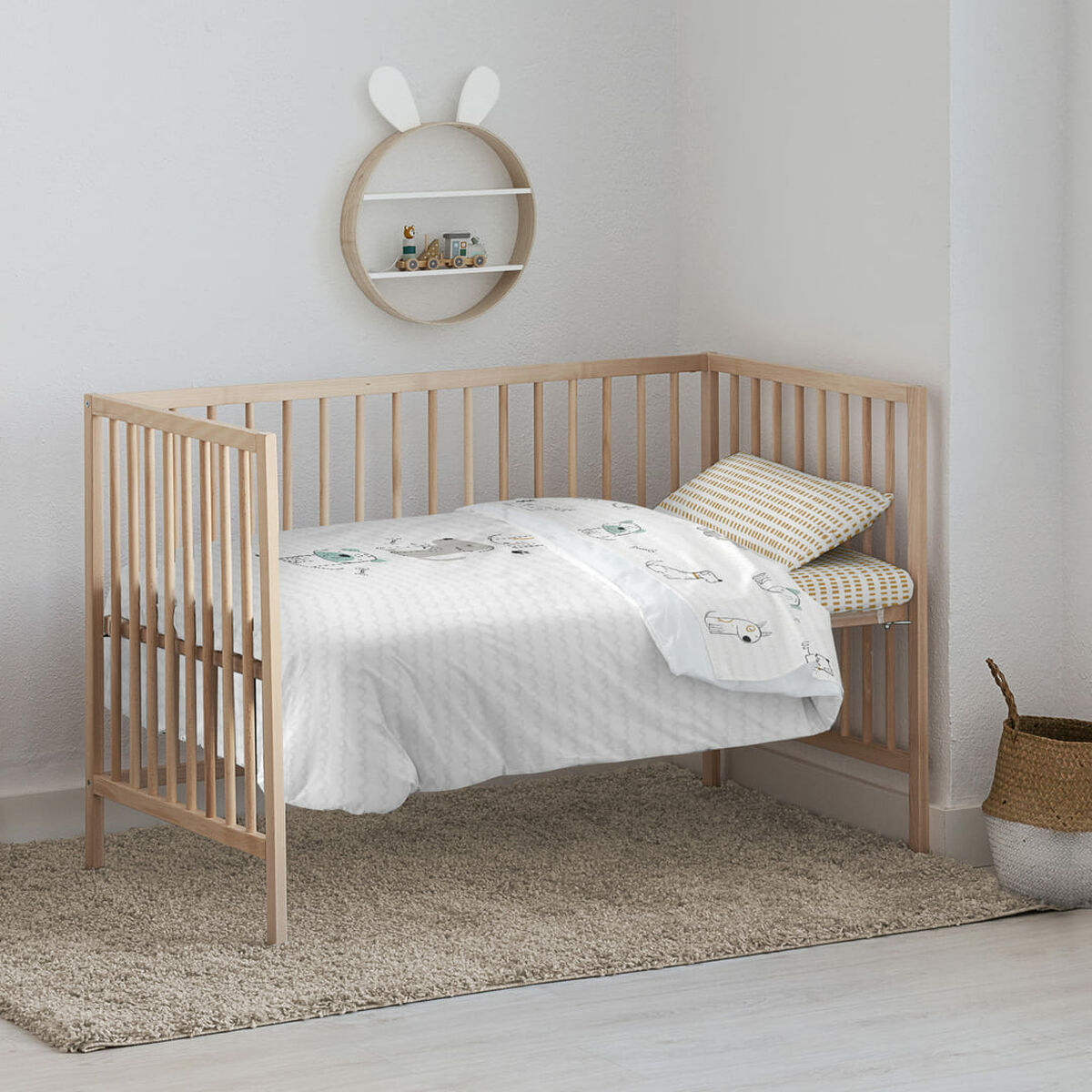 Täckslagsset Kids&Cotton Huali Big Blå 115 x 145 cm - 2