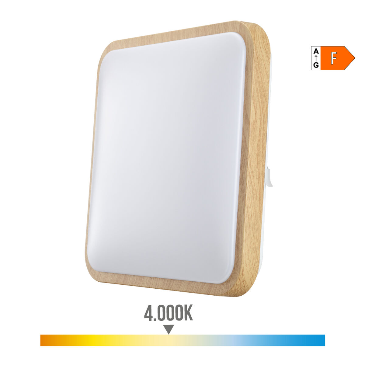 Infälld taklampa/vägglampa med LED EDM 32541 F 18 W 1820 Lm Fyrkantig Yta (4000 K) - 6