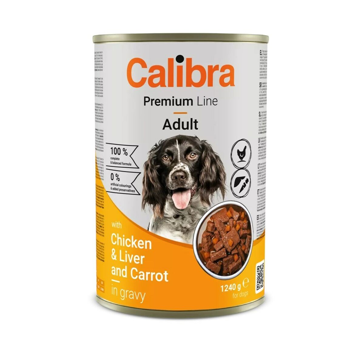 Våt mat Calibra CALIBRA Premium Line Adult Chicken with liver and carrot Kyckling 1,2 kg