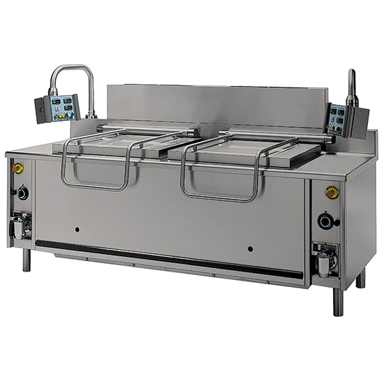 Gas automatisk pasta ugn, 150+150 liter