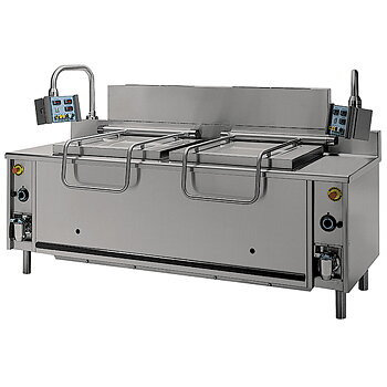 Gas automatisk pasta ugn, 150+150 liter