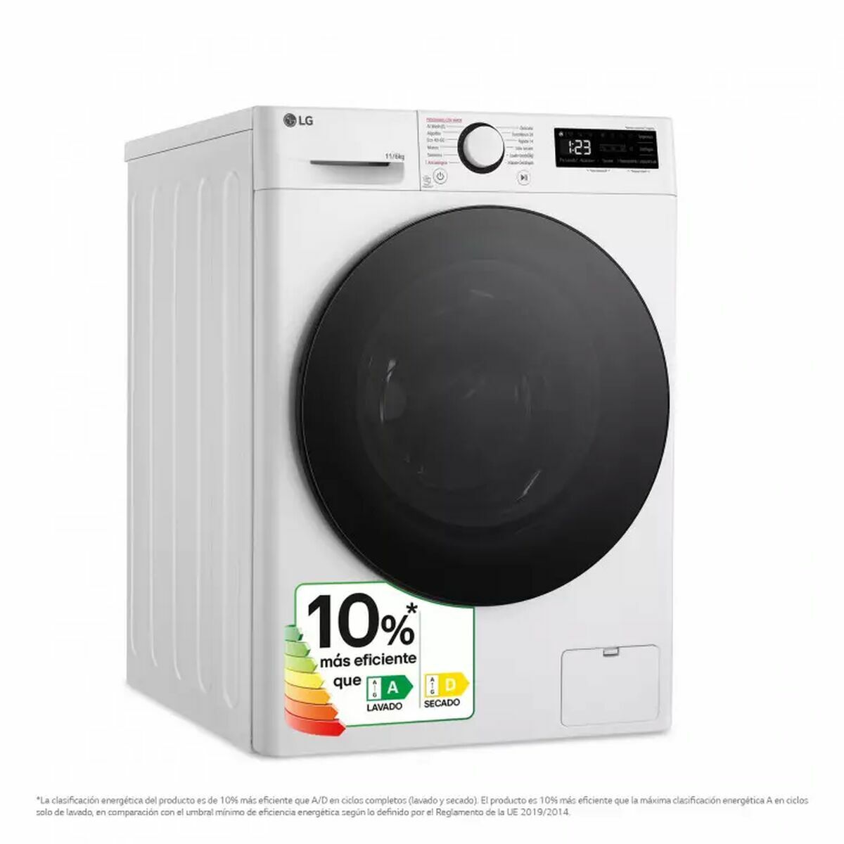 Smart Tvättmaskin-Torktumlare LG F4DR6011AGW 11 kg/6 kg 1400 rpm