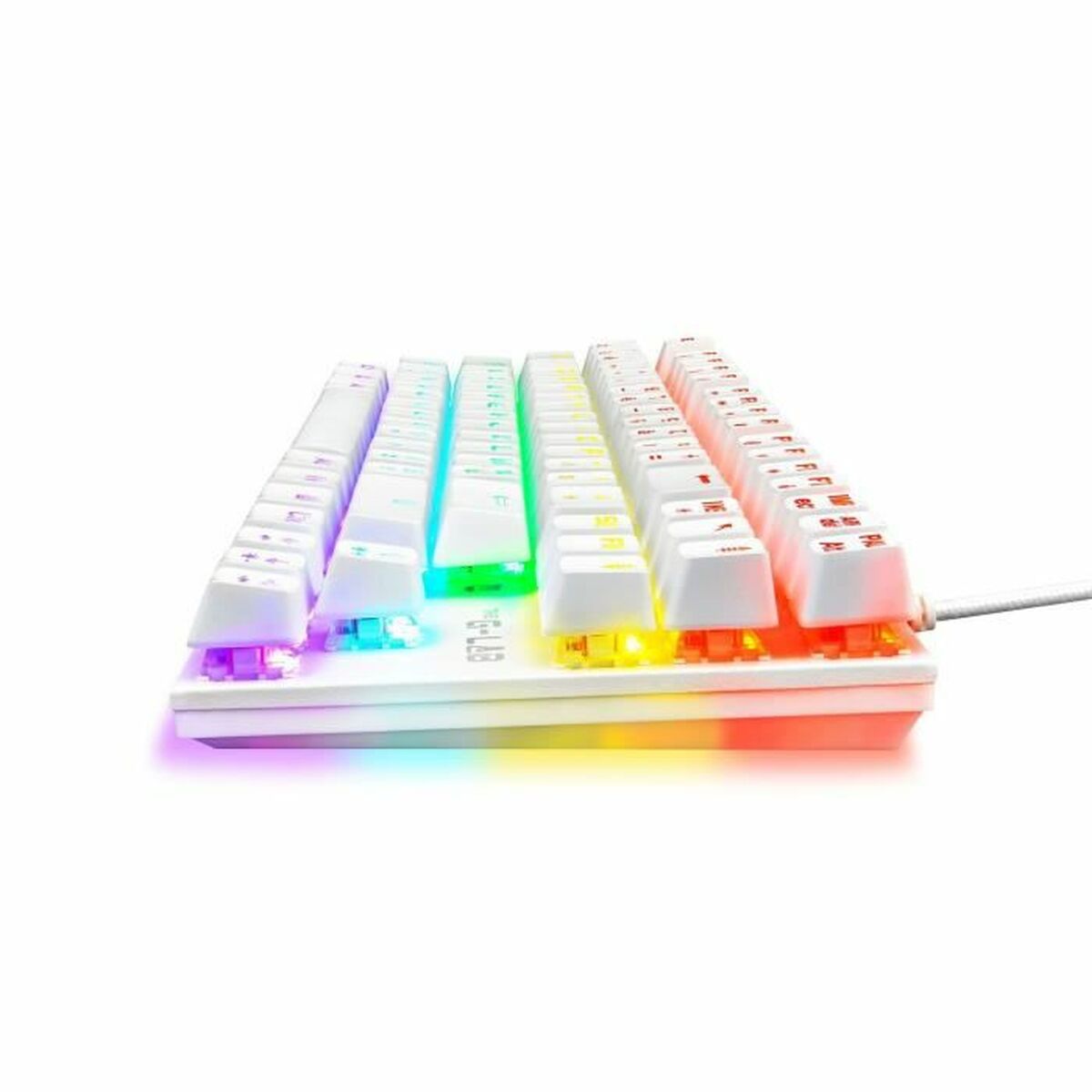 Gaming Tangentbord/ OR: Speltangentbord The G-Lab Mercury AZERTY Vit - 3
