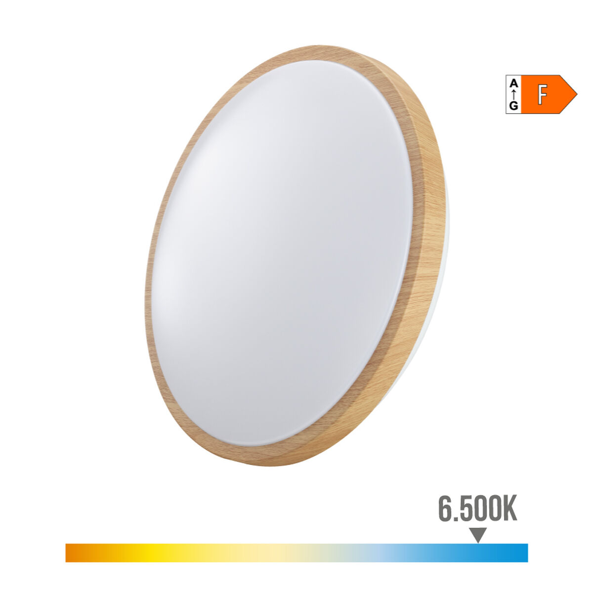 Infälld taklampa/vägglampa med LED EDM 32540 F 18 W 1820 Lm Rund Yta (6400 K) - 6