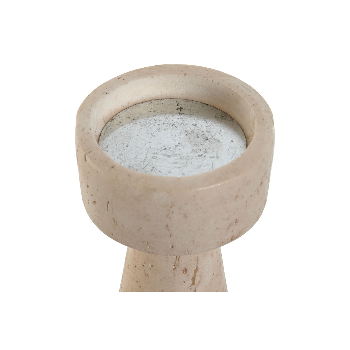 Kandelaber Home ESPRIT Beige Harts Marmor 10 x 10 x 25 cm - 2