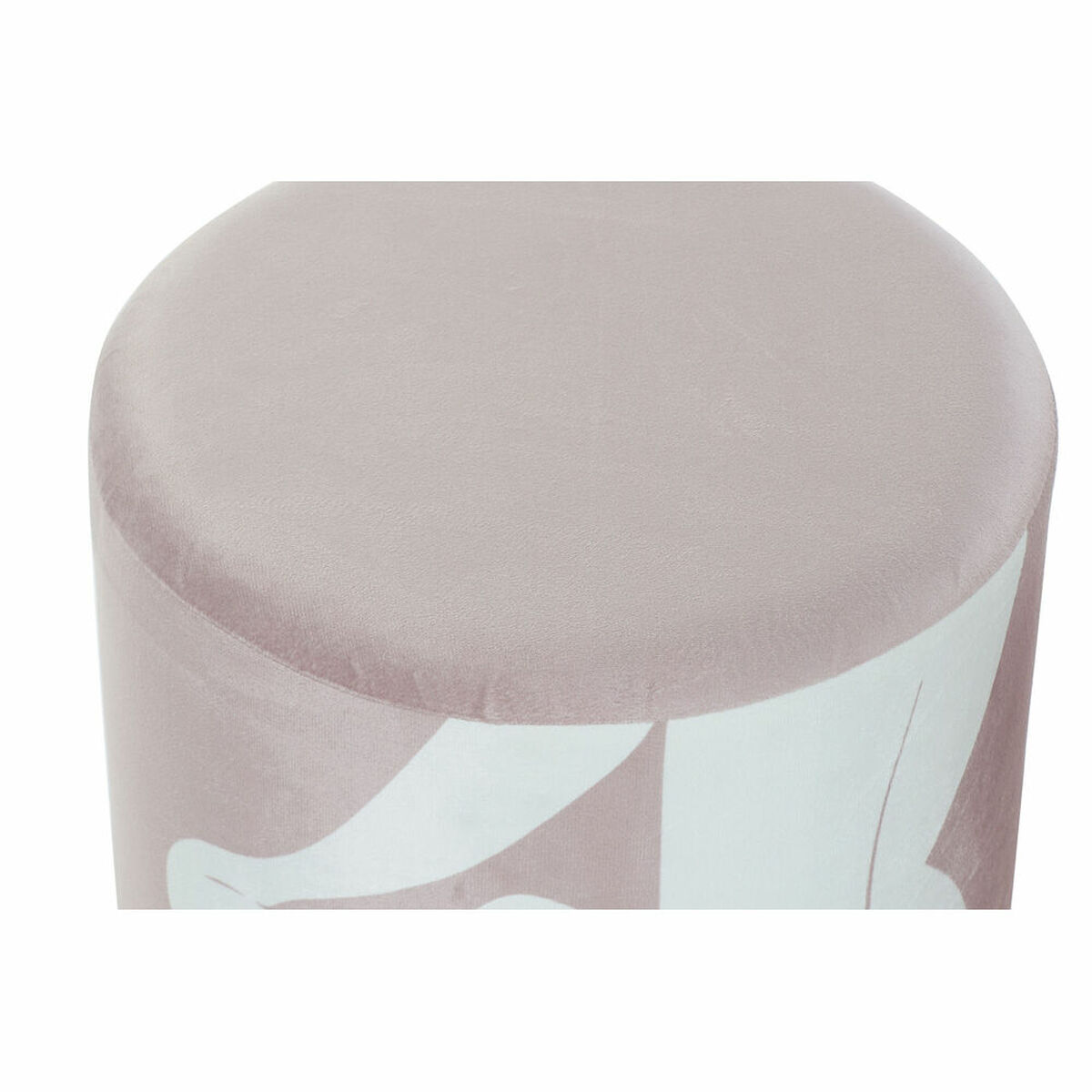 Fotpall DKD Home Decor Scandi Gyllene Vit Ljusrosa 30 x 30 x 38 cm (2 antal) - 8