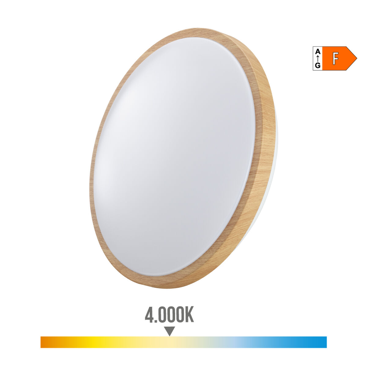 Infälld taklampa/vägglampa med LED EDM 32539 F 18 W 1820 Lm Rund Yta (4000 K) - 3