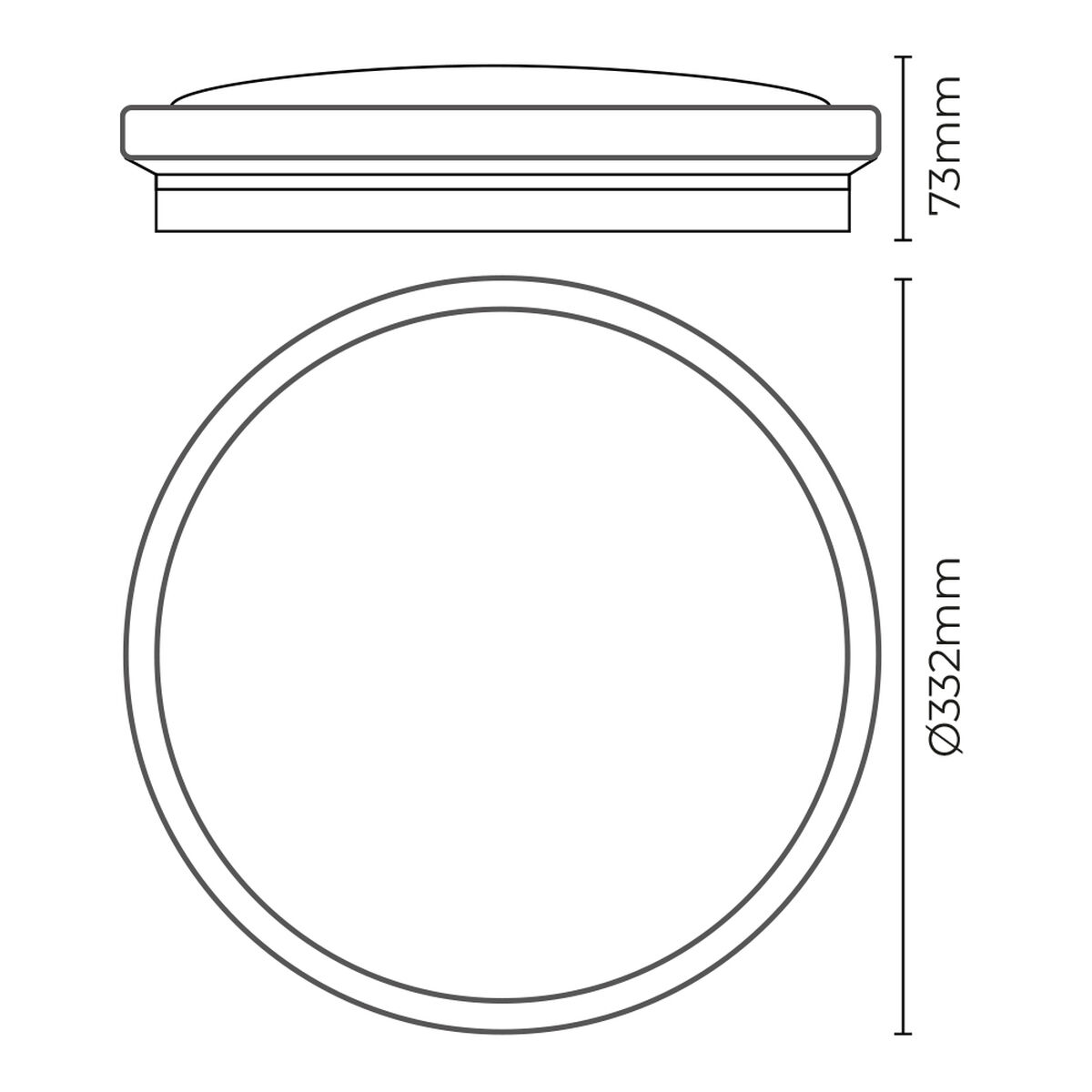 Infälld taklampa/vägglampa med LED EDM 32539 F 18 W 1820 Lm Rund Yta (4000 K) - 7