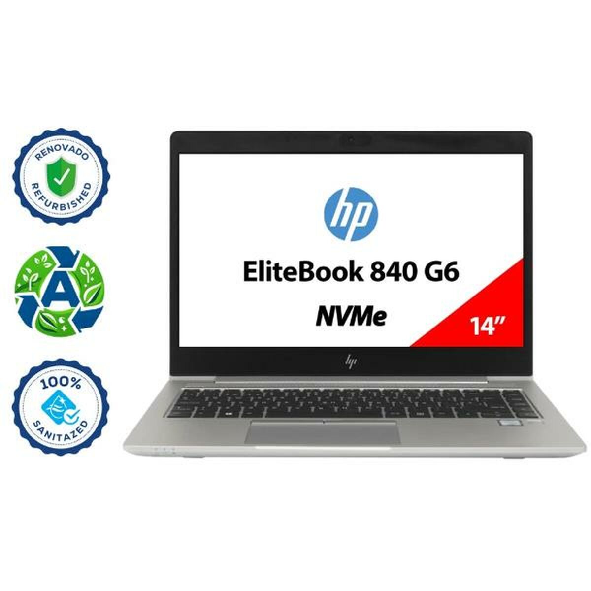 Bärbar dator ?7KK19UT#ABA 14" Intel Core I5-8265U 8 GB RAM 256 GB SSD Qwerty Spanska (Renoverade A) - 2