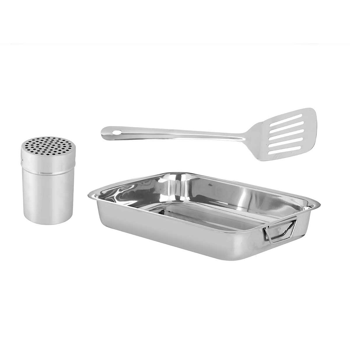 Ugnsbleck Silvrig 35,5 x 6 x 25,5 cm Ugnsbleck (6 antal) - 6