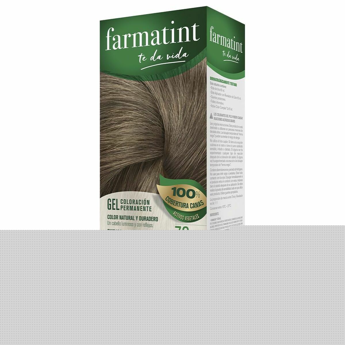 Permanent färg Farmatint 380235 7c-Rubio Ceniza Nº 7c-Rubio Ceniza Gel (5 antal) - 2