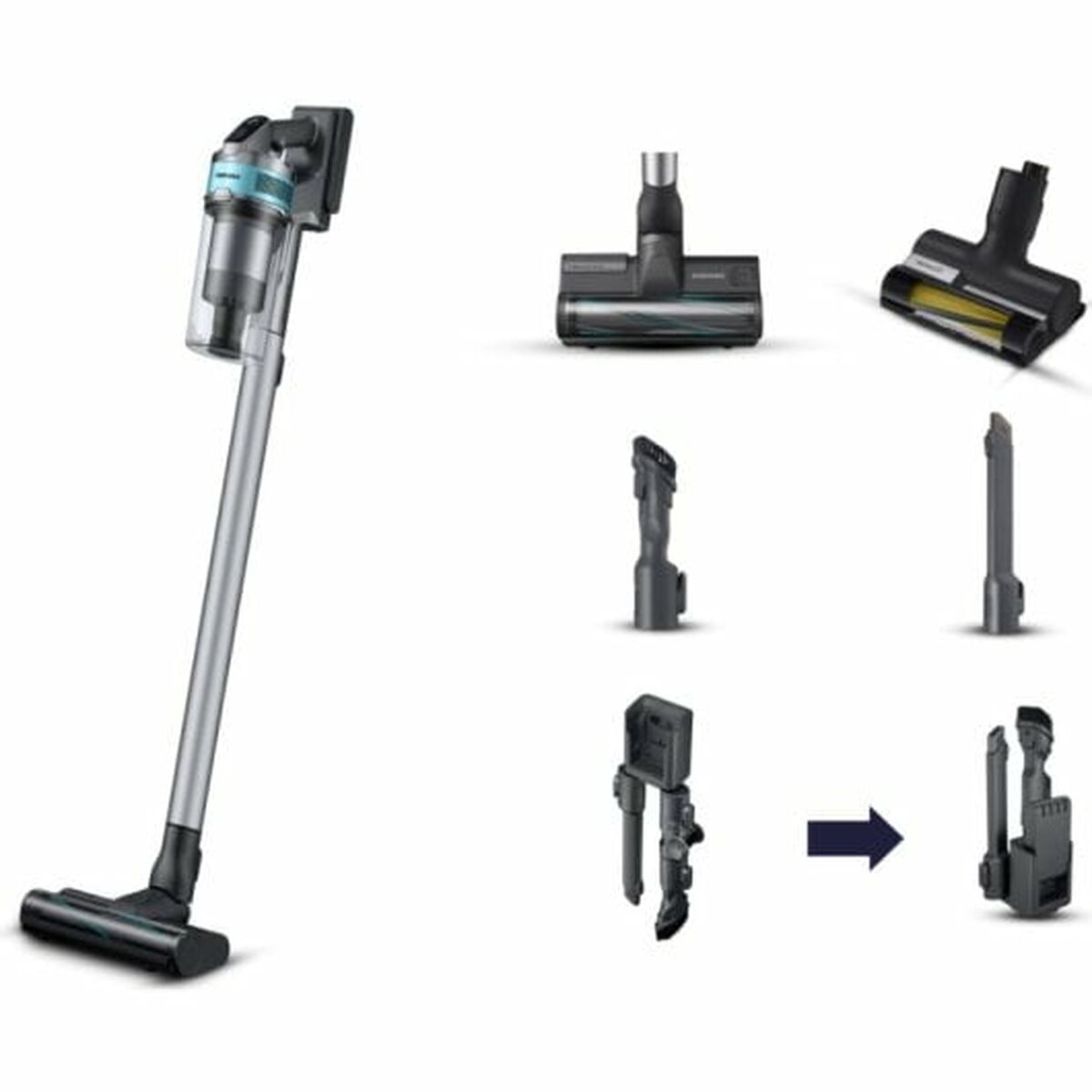 Dammsugarborste Samsung VS20B75AGR1/WA Svart 550 W 200 W - 6