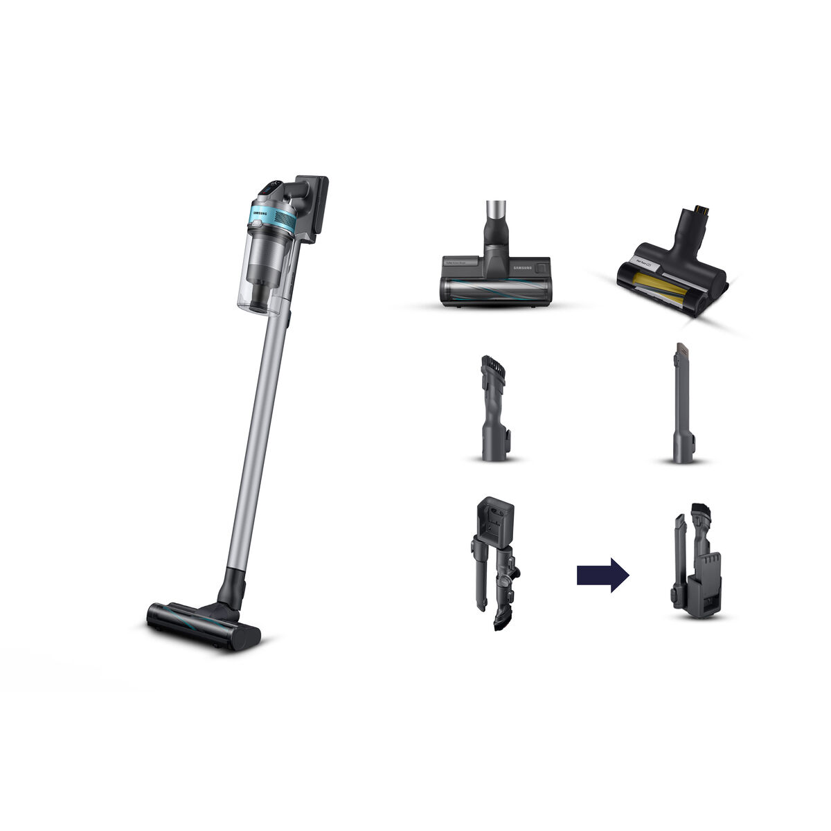 Dammsugarborste Samsung VS20B75AGR1/WA Svart 550 W 200 W - 7