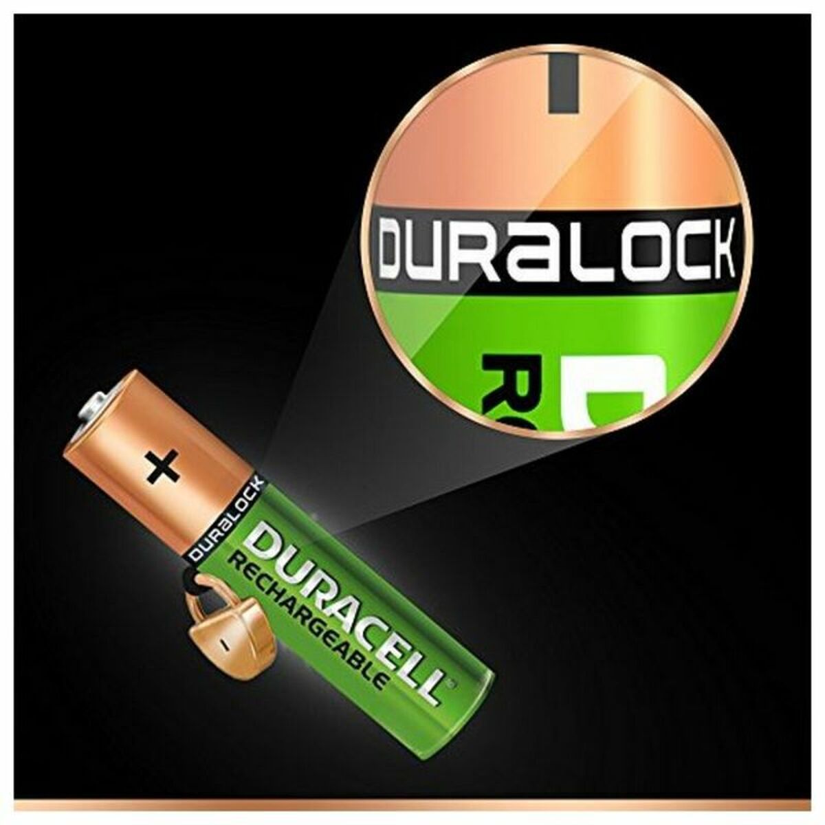 Laddningsbara Batterier DURACELL DURHR03B4-850STCX5 1,2 V AAA (4 antal) - 3