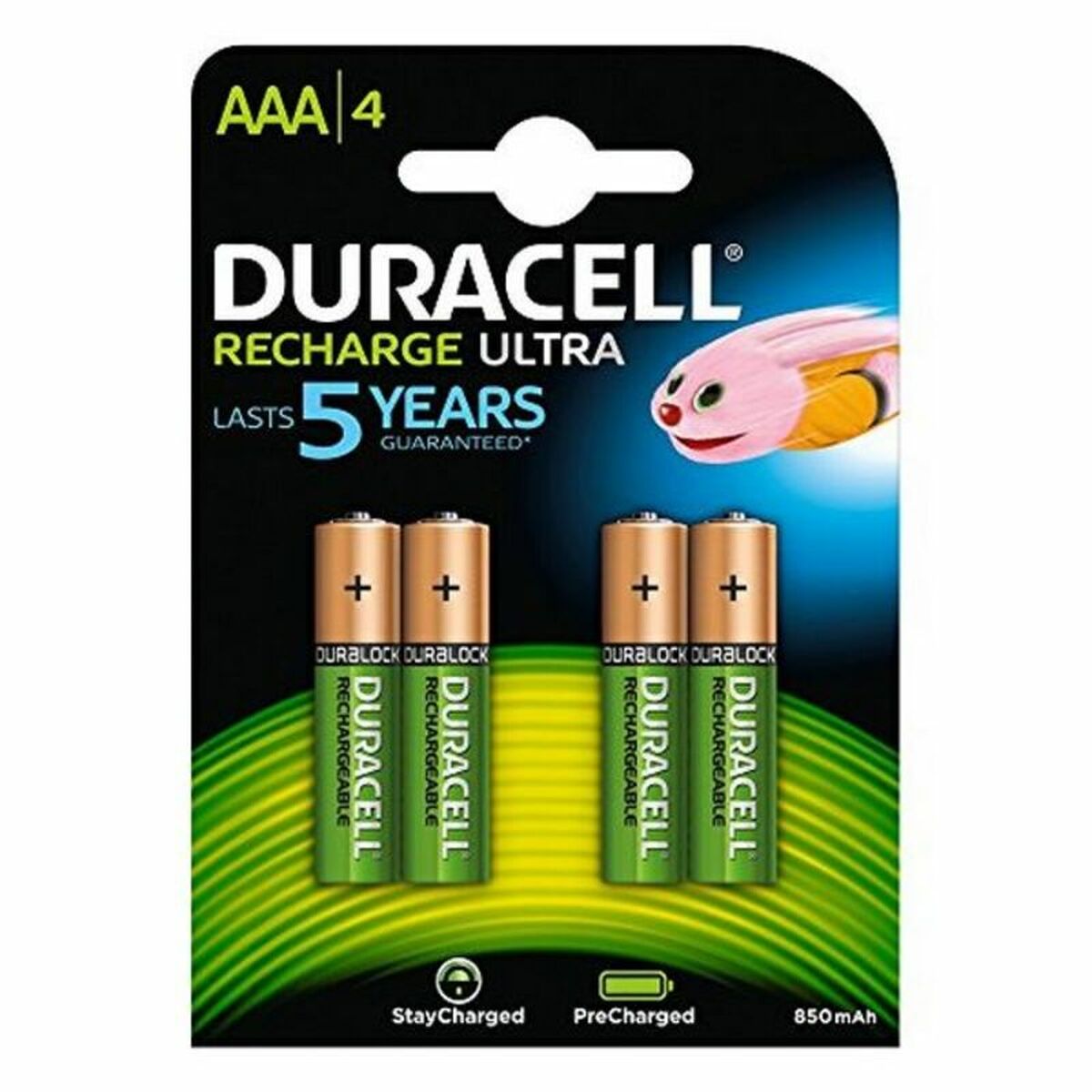 Laddningsbara Batterier DURACELL DURHR03B4-850STCX5 1,2 V AAA (4 antal)