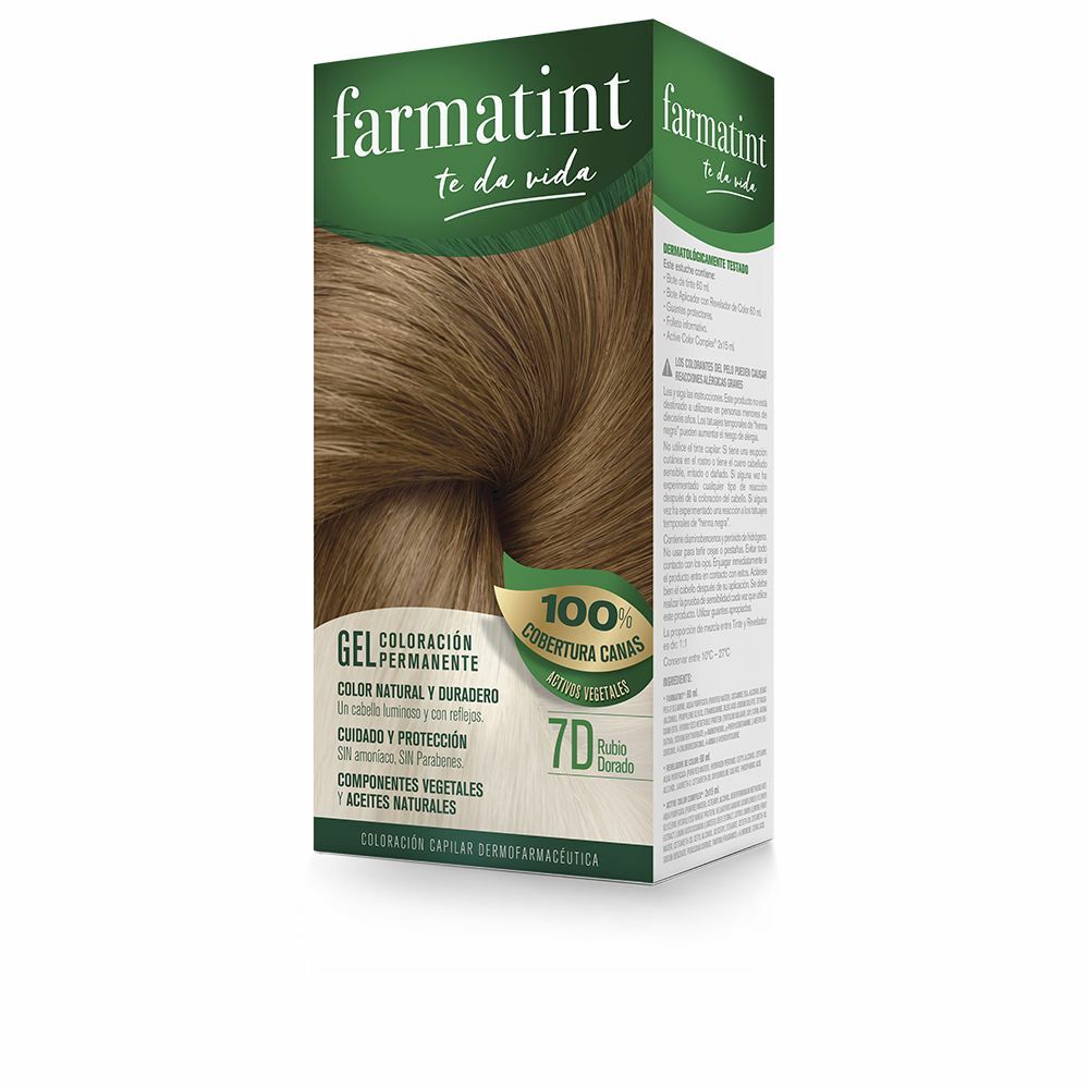 Permanent färg Farmatint Farmatint Gel 7d-Rubio Dorado Nº 7d-Rubio Dorado Gel (5 antal)